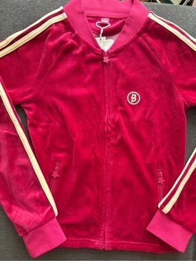 Body by Raven Tracy Strawberry Pink velour jacket